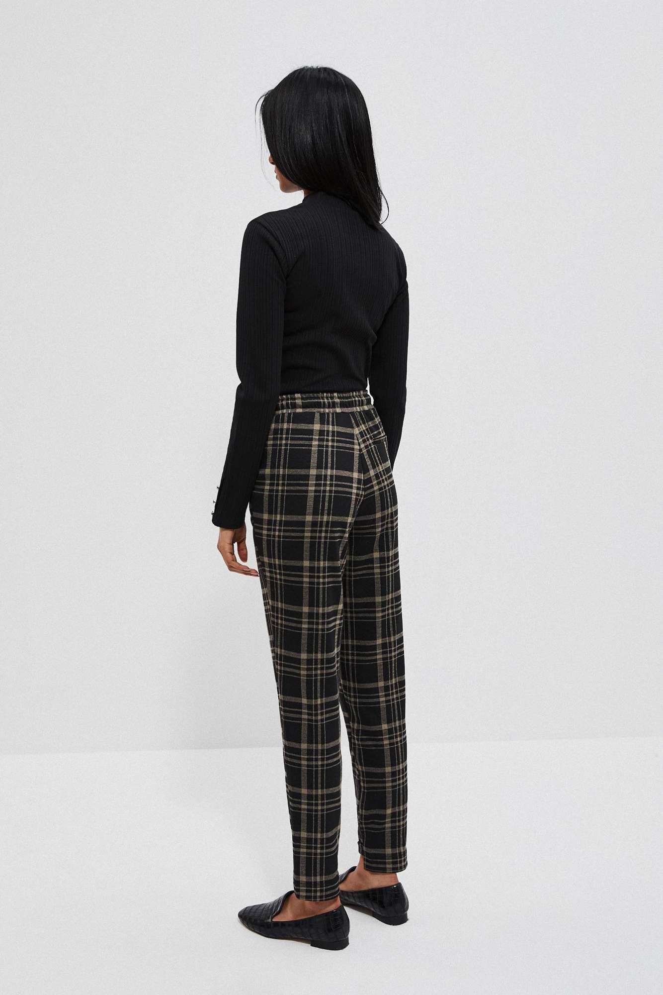 Huston PullOn Tapered Pants in Plaid