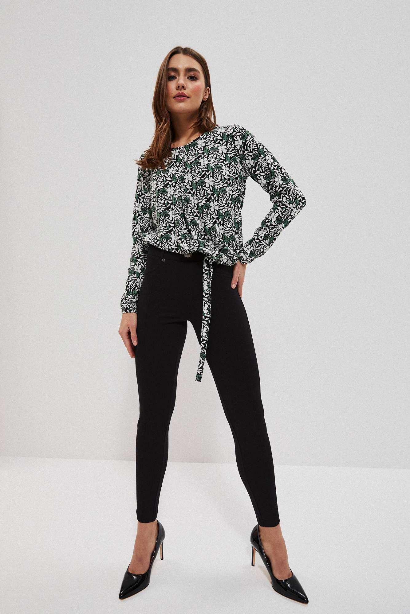 Black viscose outlet leggings