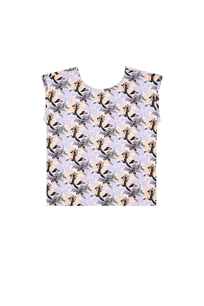 Blouse with a decorative back-set