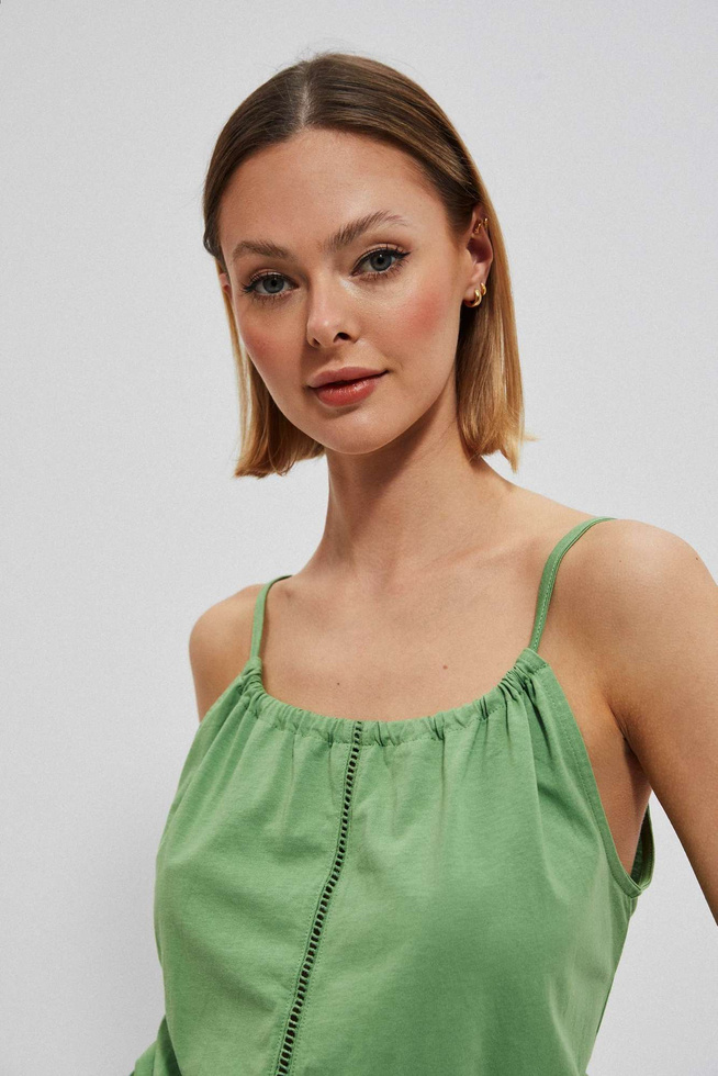 Cotton top with straps