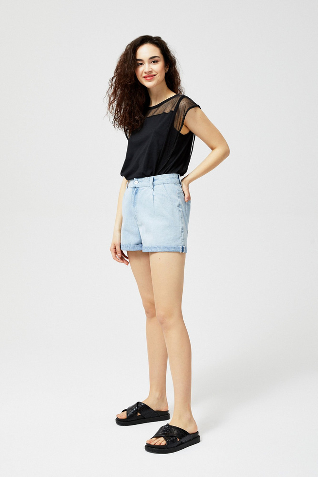 Denim shorts