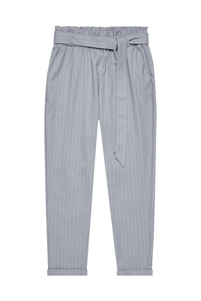 High-waisted cigarette trousers