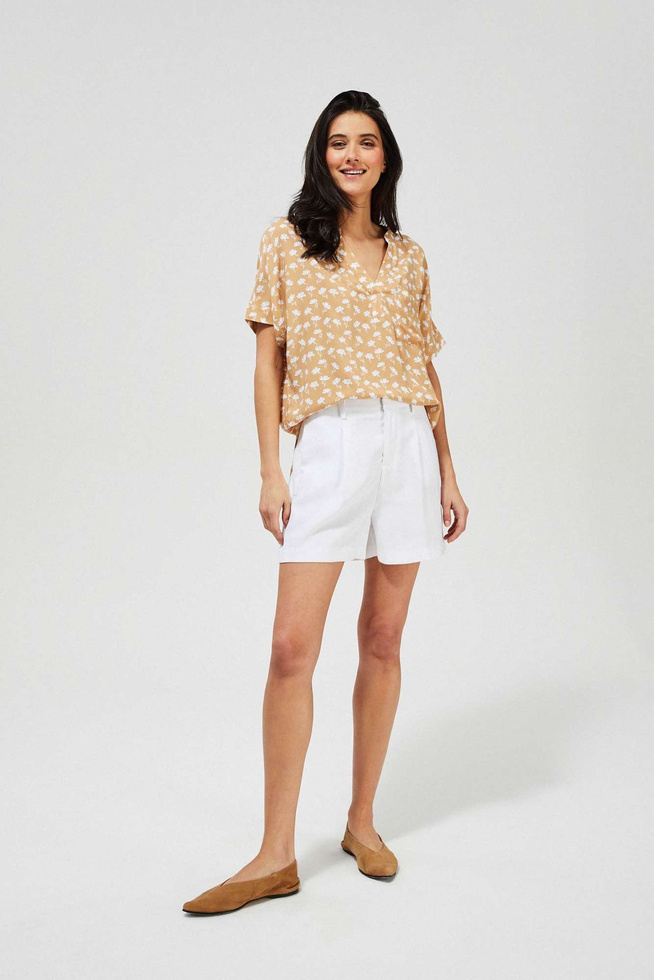 High-waisted shorts