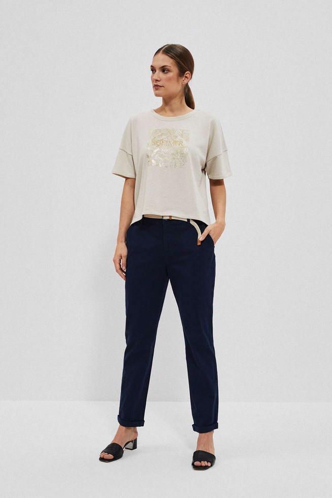 LADIES PANTS L-SP-4014 NAVY-set