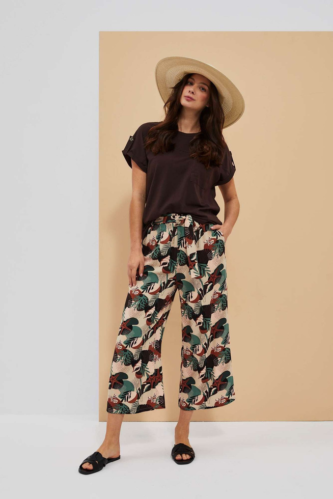 LADIES PANTS L-SP-4016 D.BEIGE-set