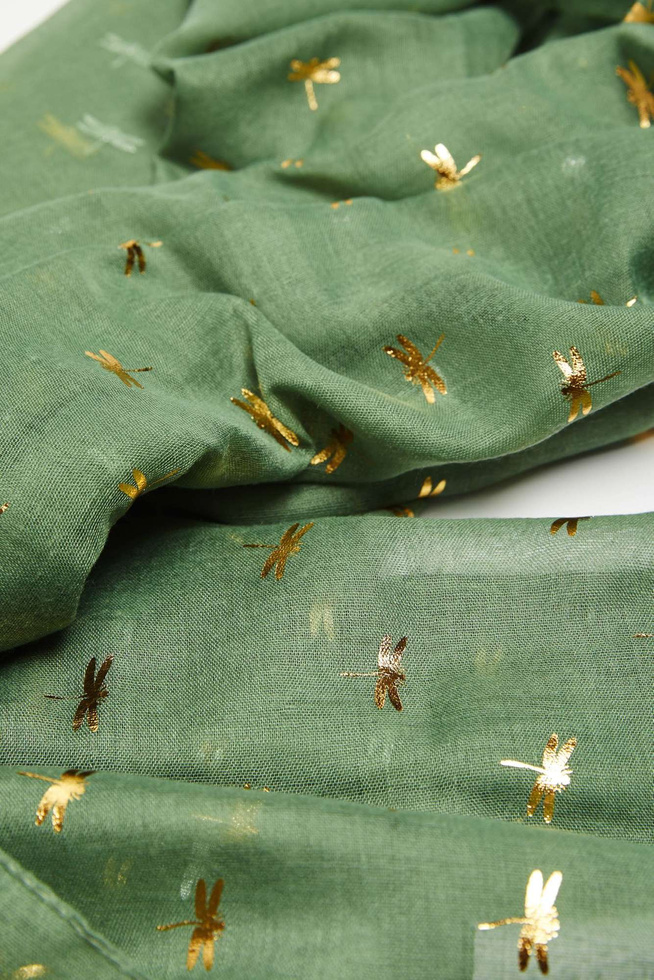 LADIES SCARF L-SZ-4004 OLIVE-set