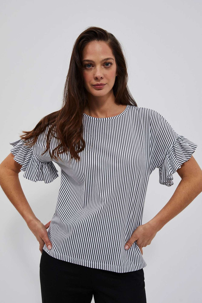 LADIES TSHIRT L-TS-4026 BLACK_WHITE-set