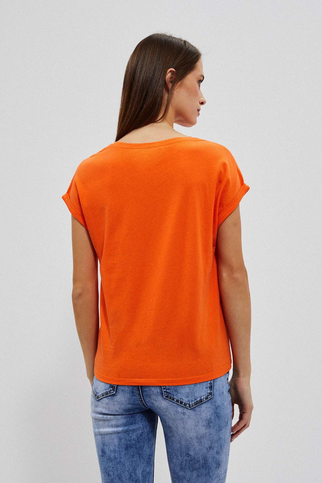 LADIES TSHIRT L-TS-4037 ORANGE