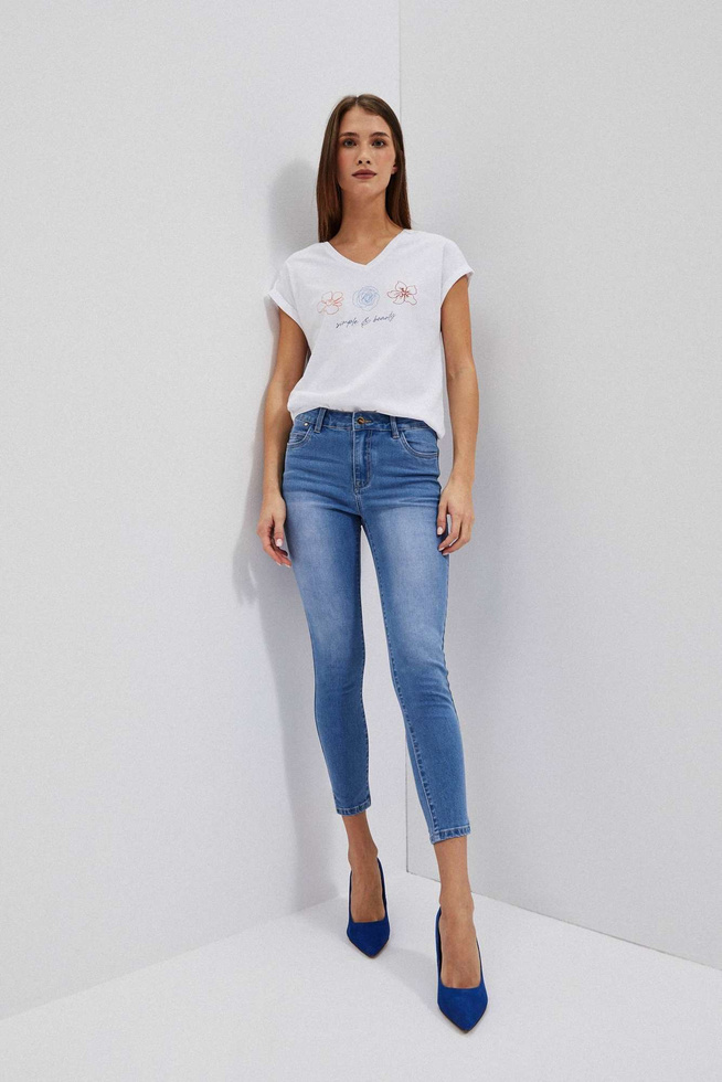 LADIES TSHIRT L-TS-4037 WHITE