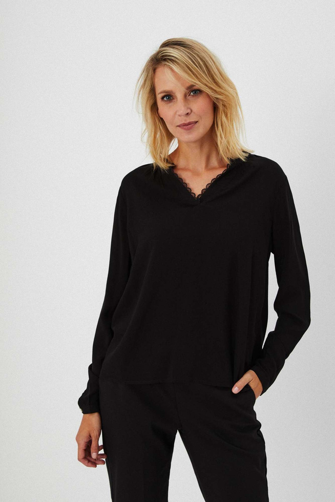 Plain viscose shirt