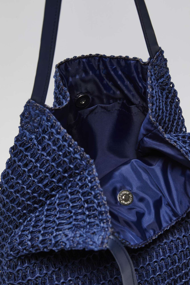 Straw shoulder bag-set