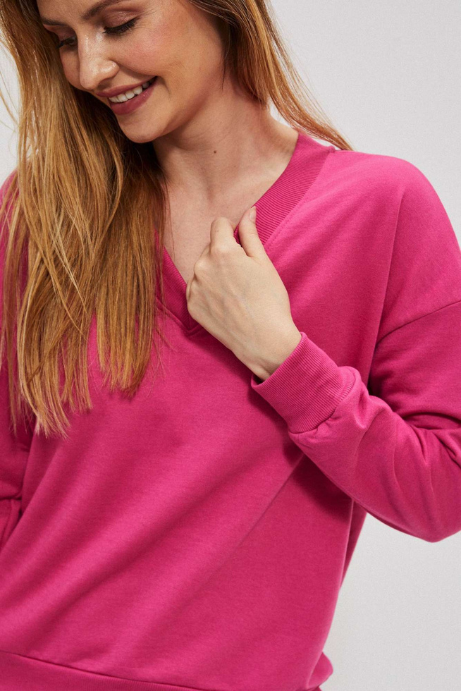 V-neck sweatshirt
