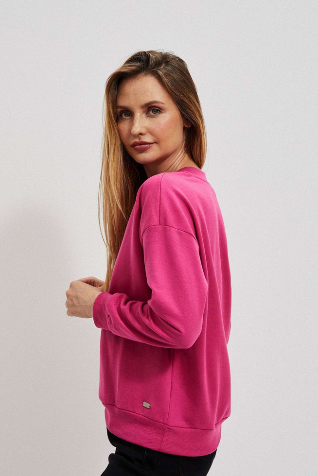 V-neck sweatshirt