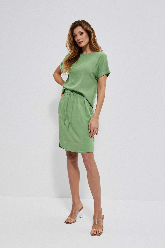 Viscose shirt blouse-set