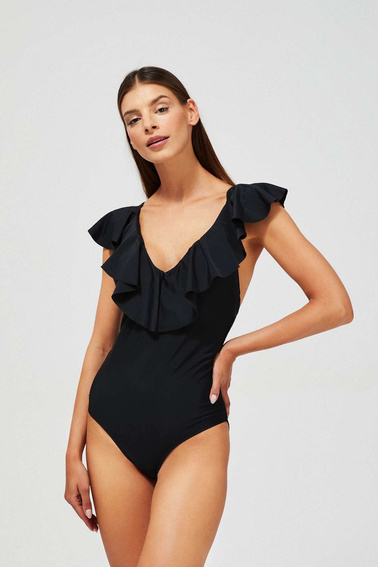 One-piece dress with a frill
