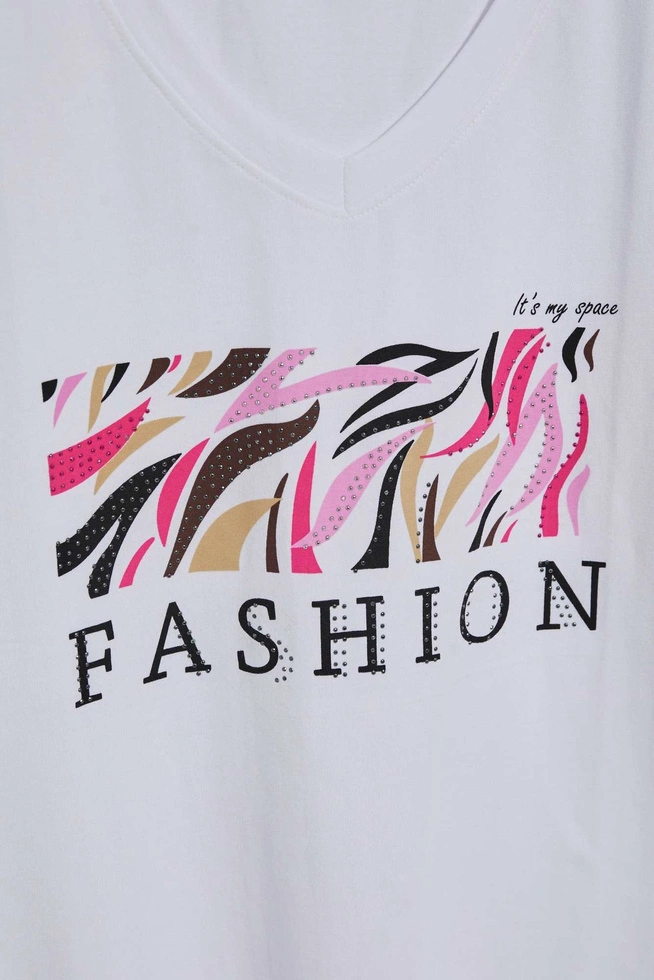 LADIES TSHIRT L-TS-4004 WHITE