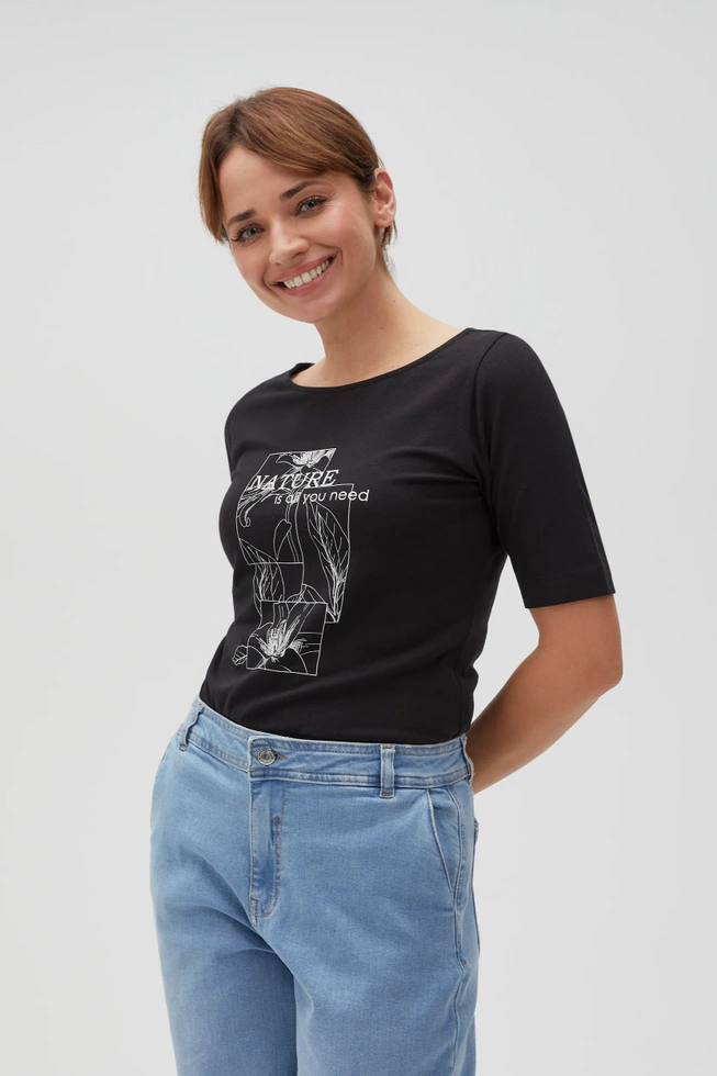 WOMEN'S TSHIRT L-TS-4610 BLACK-set