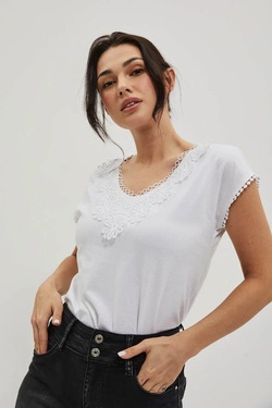 LADIES TSHIRT L-TS-4062 WHITE