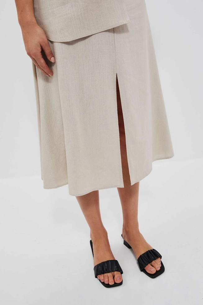 LADIES SKIRT L-SC-4023 D.BEIGE