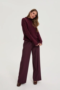 WOMEN'S PANTS Z-SP-4830 BURGUNDY
