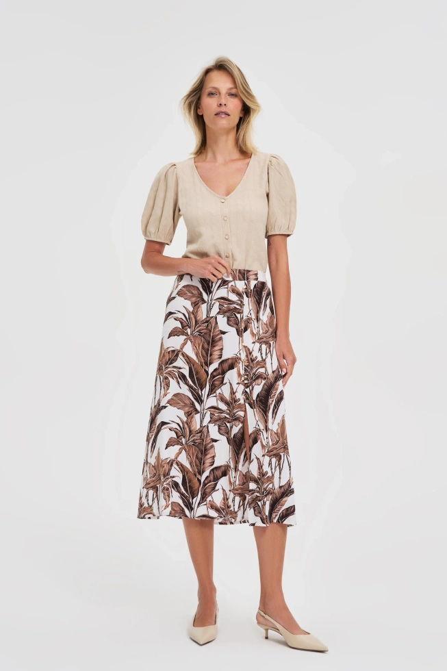 WOMEN'S TSHIRT L-TS-4670 L.BEIGE