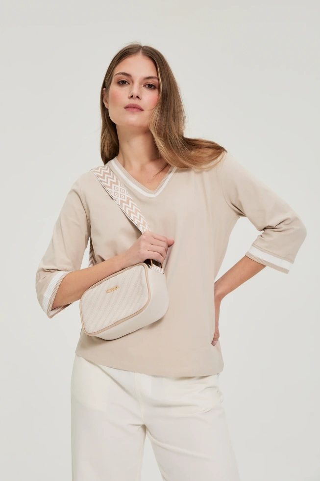 TORBA DAMSKA L-TO-4910 BEIGE-pakiet