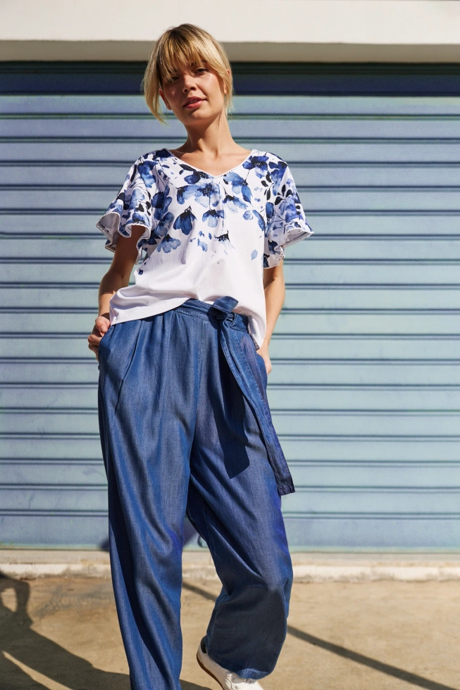 WOMEN'S TSHIRT L-TS-4729 WHITE-set