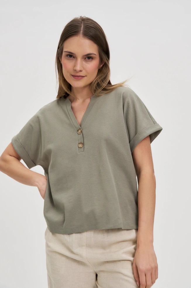 WOMEN'S TSHIRT L-TS-4700 OLIVE