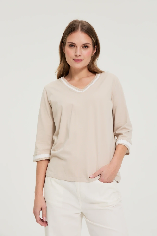 WOMEN'S LONGSLEEVE L-TS-4920 L.BEIGE