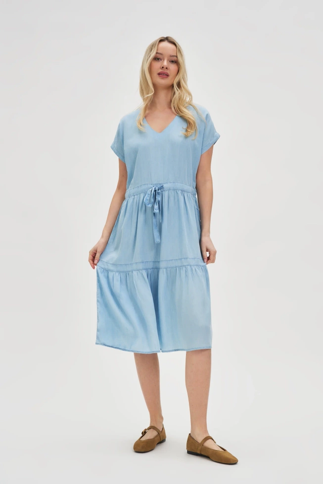 WOMEN'S DRESS L-SU-4623 L.BLUE