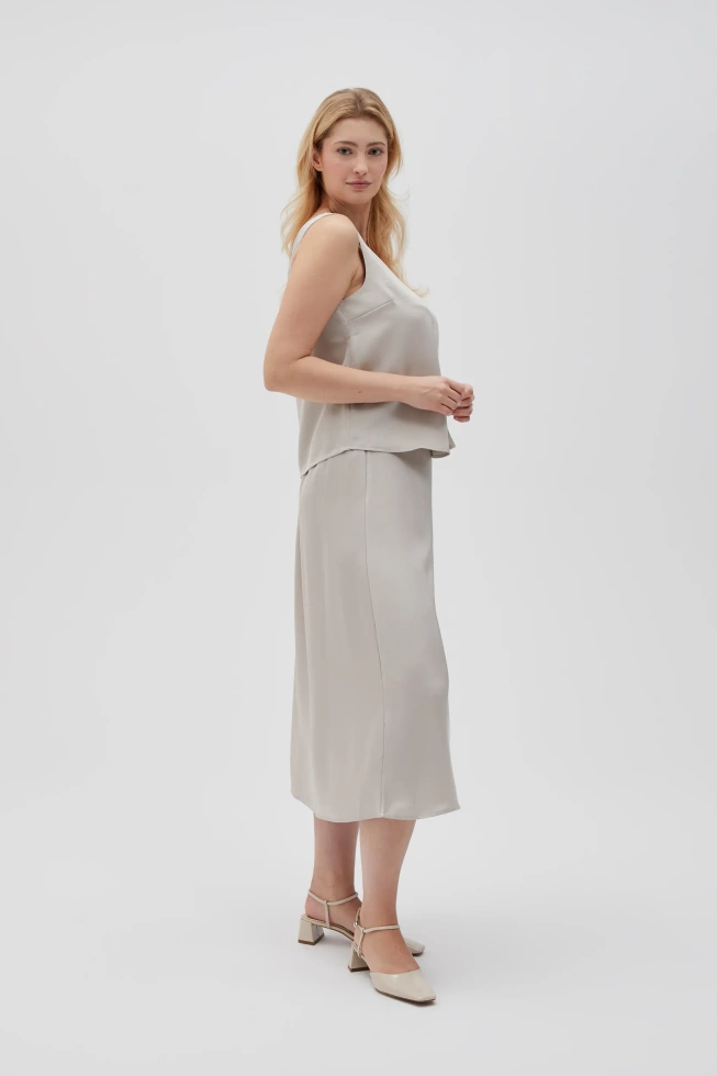 SPÓDNICA DAMSKA L-SC-4607 L.BEIGE