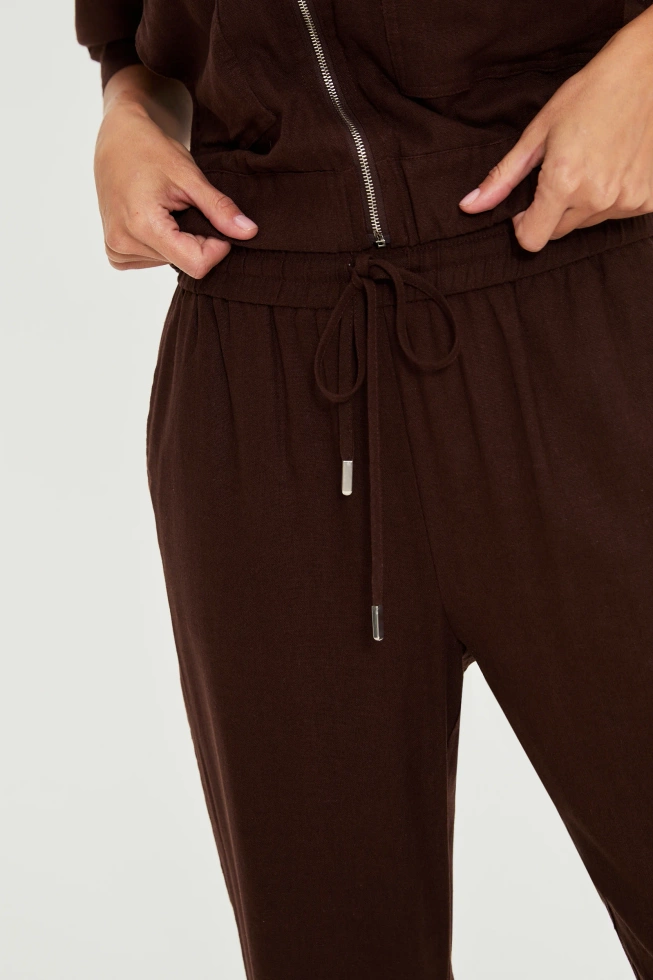 WOMEN'S PANTS L-SP-4924 D.BROWN