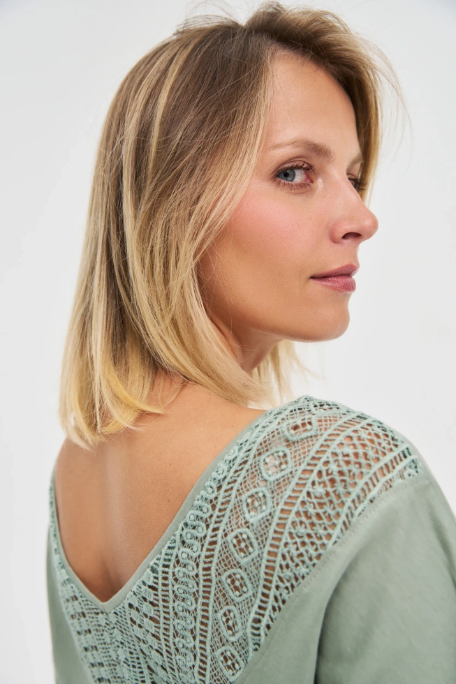 WOMEN'S TSHIRT L-TS-4703 OLIVE