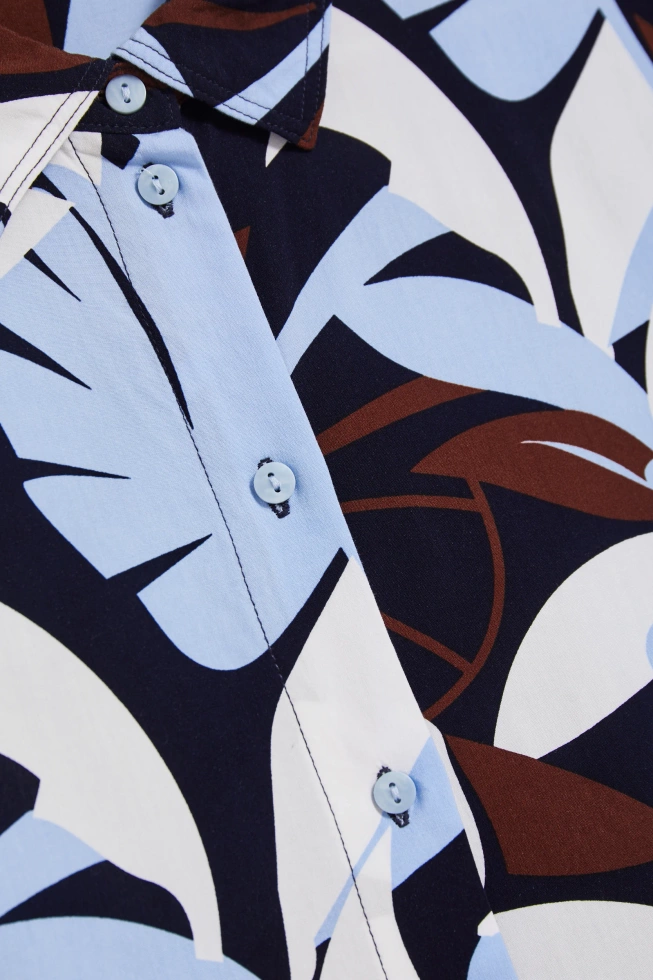 KOSZULA DAMSKA L-KO-4913 NAVY-pakiet