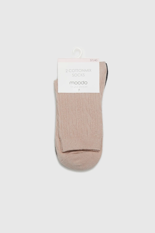 WOMEN'S SOCKS Z-SK-4509 DUSTY PINK