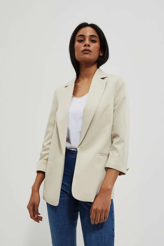 LADIES JACKETS L-MR-4013 L.BEIGE