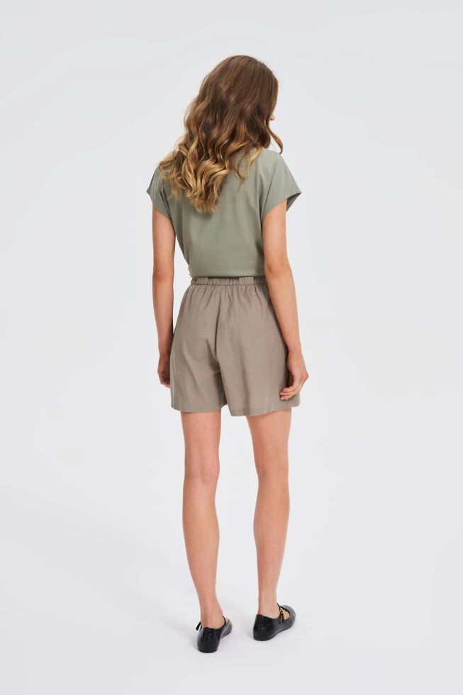 WOMEN'S SHORTS L-SH-4615 OLIVE