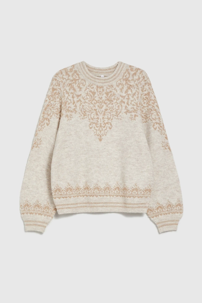 WOMEN'S SWEATER Z-SW-4551 BEIGE MEL