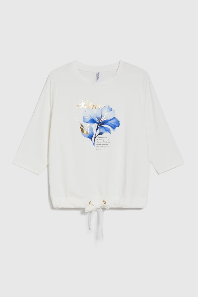 BLUZKA DAMSKA L-TS-4906 OFF WHITE