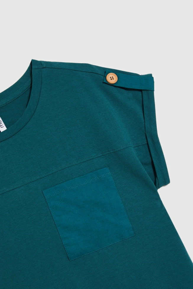 WOMEN'S TSHIRT L-TS-4706 D.GREEN