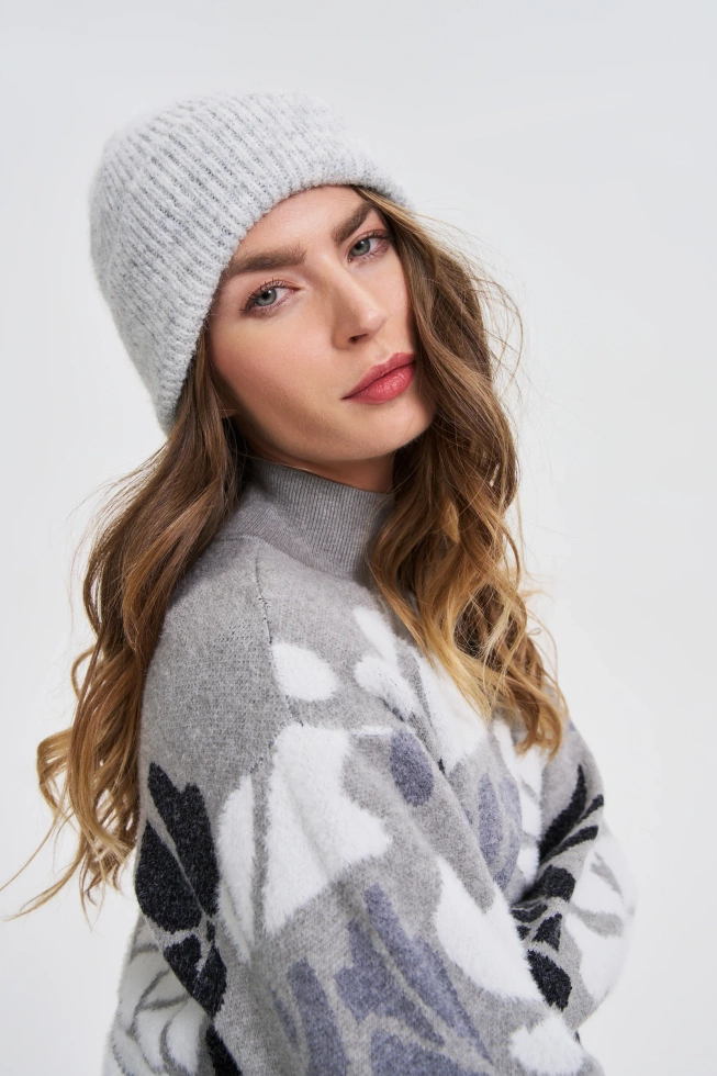 WOMEN'S HAT Z-CZ-4809 L.GREY-set