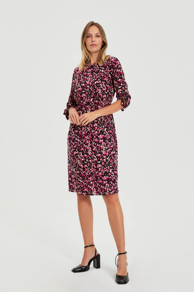 WOMEN'S DRESS L-SU-4914 FUCHSIA