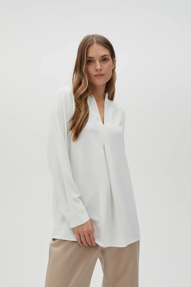 WOMEN'S SHIRT L-KO-4608 OFF WHITE