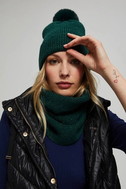 CZAPKA DAMSKA Z-CZ-4218 D.GREEN