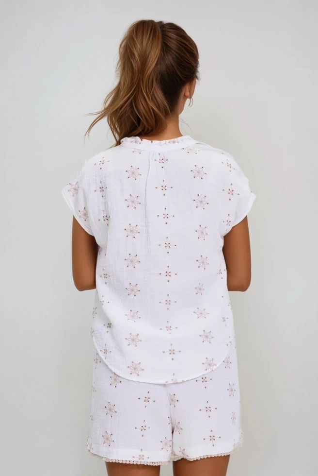 WOMEN'S SHIRT L-KO-4640 WHITE