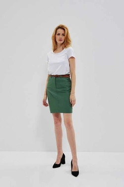 Pencil skirt with belt