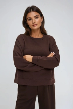 WOMEN'S SWEATSHIRT Z-BL-4814 BROWN