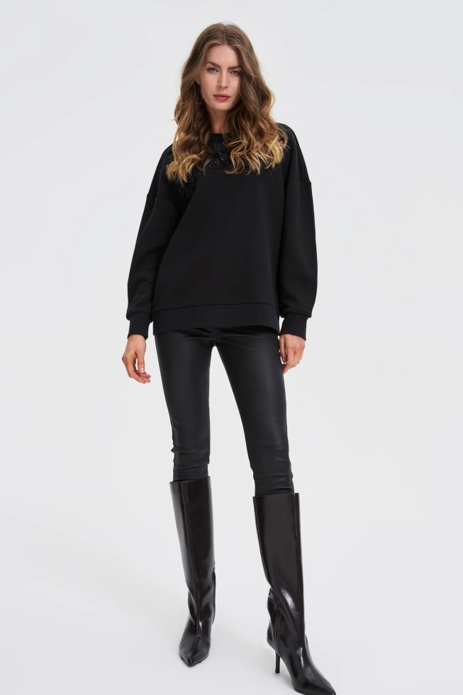 WOMEN'S SWEATSHIRT Z-BL-4825 BLACK
