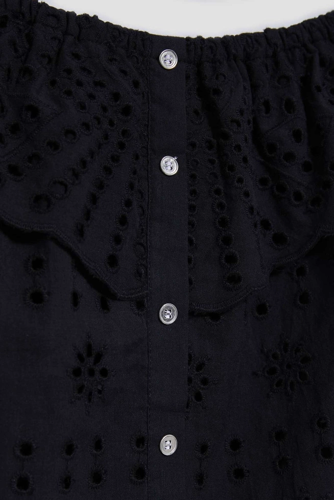 LADIES SHIRT L-KO-4035 BLACK