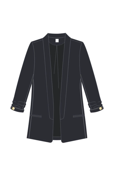 WOMEN'S JACKETS L-MR-4604 BLACK